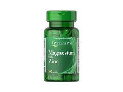Puritan Pride Magnesium & Zinc - 100 Tablete